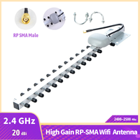 Direction 2.4G RP-SMA Plug High Gain 20dBi Antenna 2400-2500MHz Outdoor Yagi Antenna For Wireless Router Modem Booster Amplifier