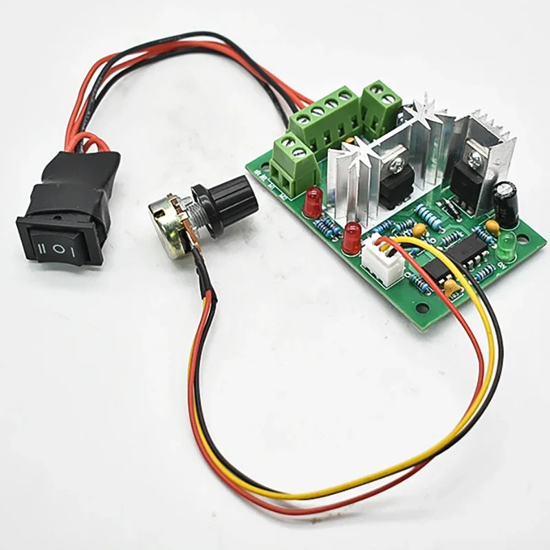 CCM2 Speed Controller for 12V 24V Micro DC Geared Motor with Forward and Reverse Speed Control 5%~95% Emergency Stop Switch