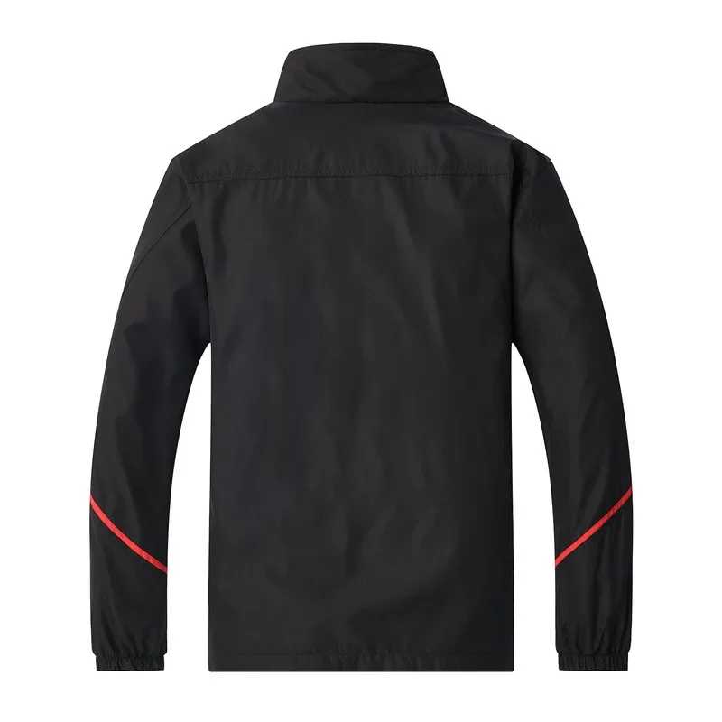 New Men's Sportswear Suit Spring Autumn Tracksuit  2 Piece Sports Sets Jacket+Pant Male Sweatsuit Asian Size L-5XL