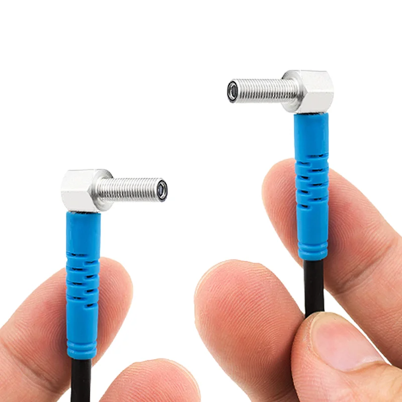 Mini Size Laser Sensor M4 M6 Elbow Laser Beam Sensor Small Spot Laser Sensor Distance for Detect Small Object
