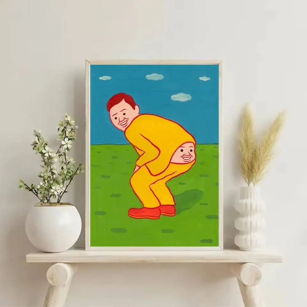 Joan Art Funny Cornella Poster Self-adhesive Art Waterproof Paper Sticker Coffee House Bar Room Wall Decor