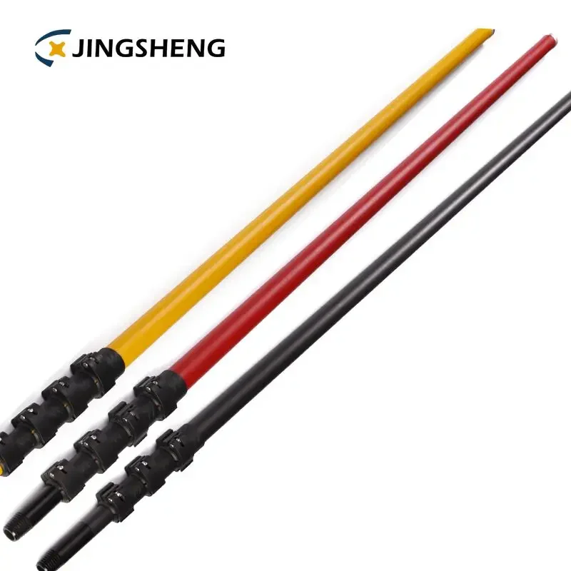 china 20feet 45 foot spear pultrusion telescopic carbon fiber pole carbon fiber extension pole short section telescopic poles