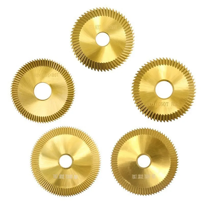 1pcs Key Machine Saw Blade 60/70mm 60/80/100T Double-Sided HSS Key Milling Cutter Multi-Function Key Copying Machine Cutter