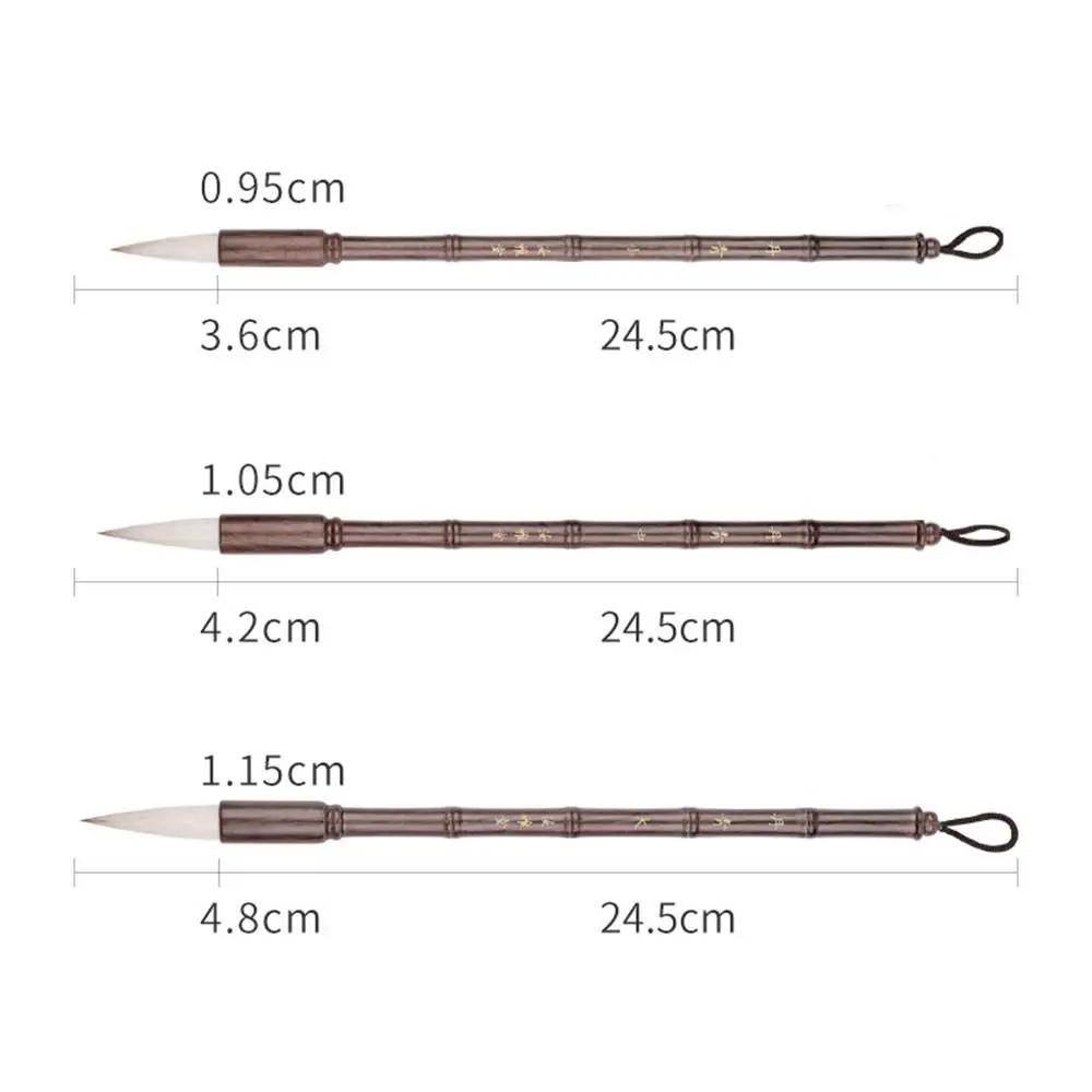 Традиционная китайская кисть для каллиграфии, масляная акварель, картина маслом, Письменная кисть, волчья шерсть, деревянная художественная кисть для рисования