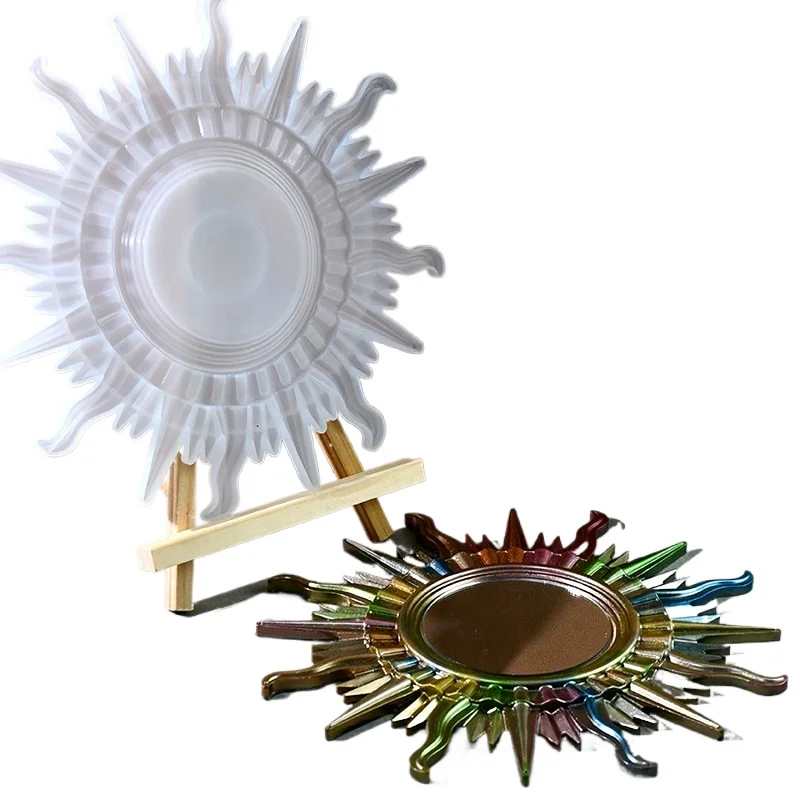 

DIY sun shaped silicone mold made of epoxy resin can be used for home accessories wall ornaments and accessories