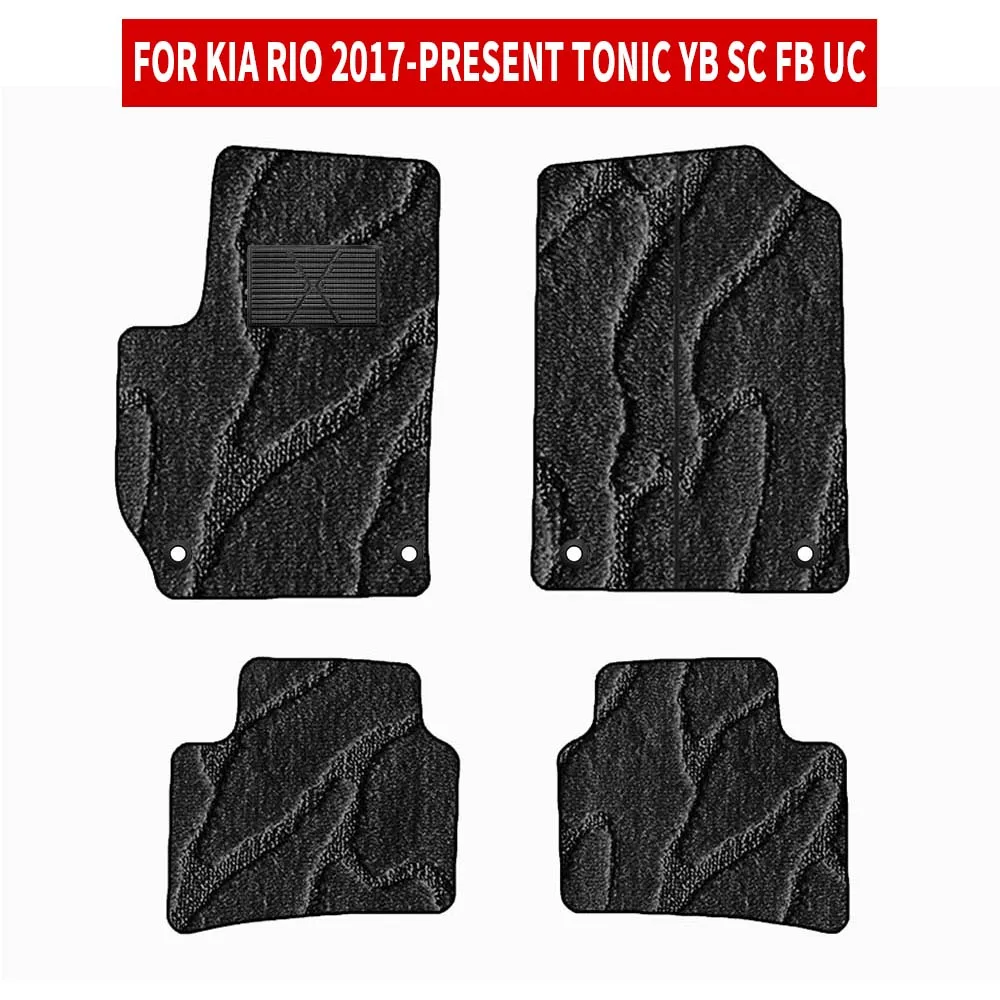

For Kia Rio 2017-2025 Tonic YB SC FB UC Car Mat Interior Accessories Car Floor Mats Full Set