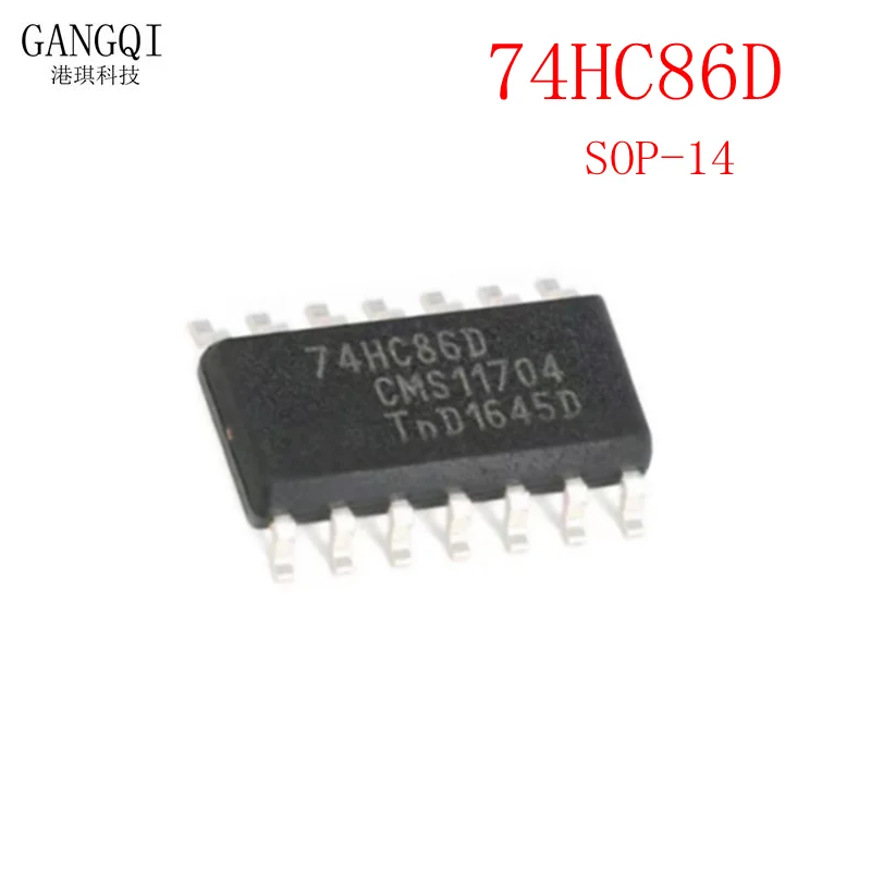 10Pcs/Lot 74HC86D SOP-14 74HC86 SOP SN74HC86DR SN74HC86 New IC In Stock