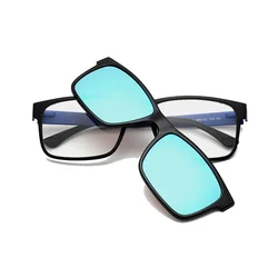 2024 Eyeglasses Brand designer Polarized Magnet Clip glasses frame men women  Glasses sunglasses Eyewear spectacles