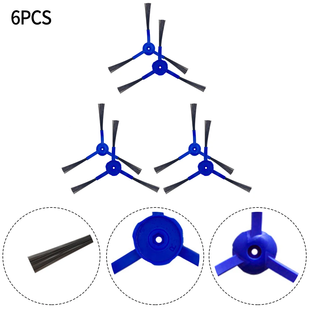 

6pcs Side Brushes For Medion X40 SW (MD 20040) Robot Vacuum Cleaner Parts Side Brushes Floor Cleaning Attachment Side Brush