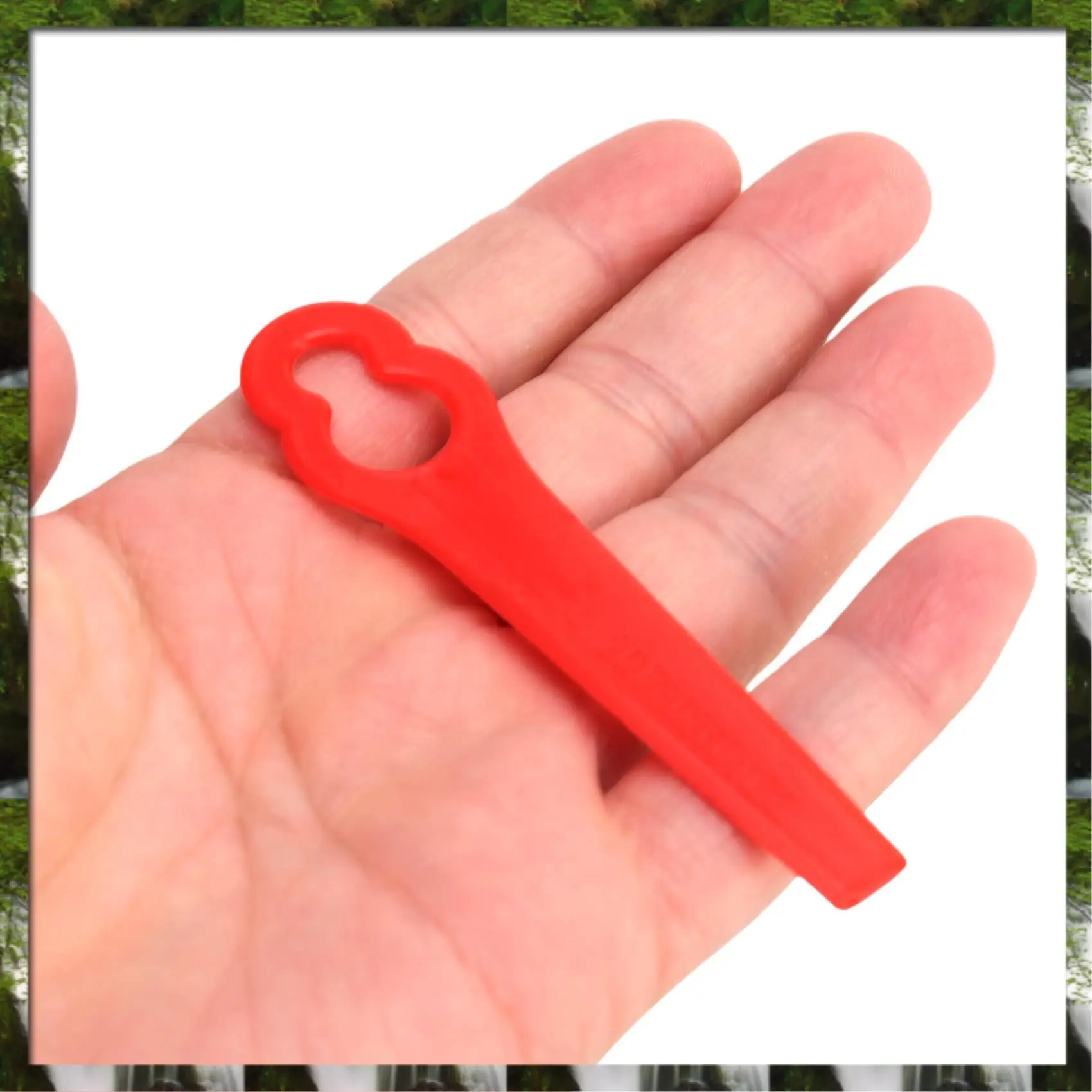 

The New 100 Pcs Plastic Grass Trimmer Blades, Cordless Strimmer Blades 83 Mm Lawn Mower Cutting Blades Garden Mower Replacement