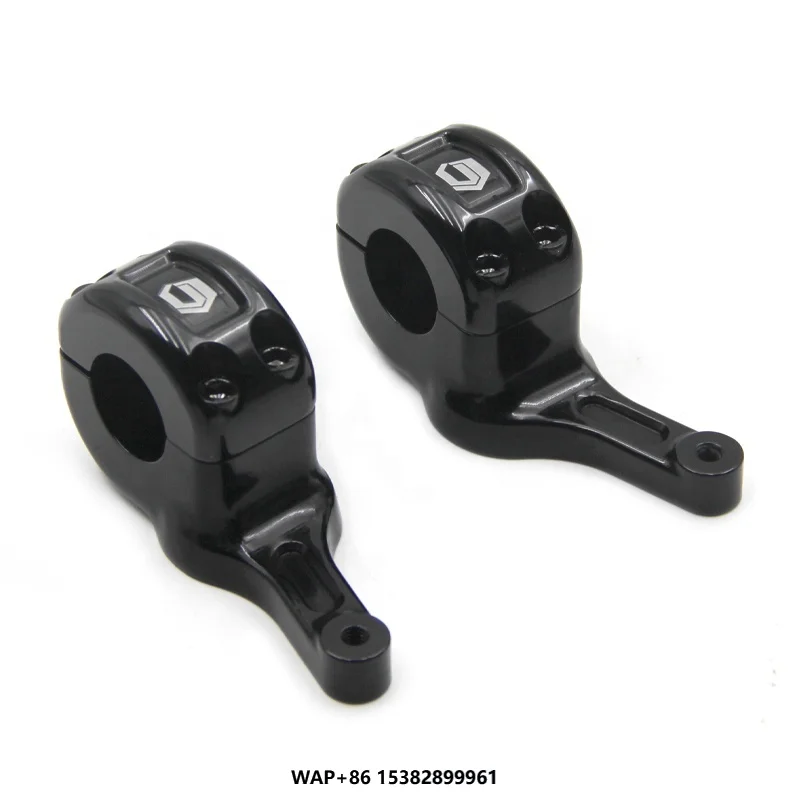 Chiefdom Black Aluminum Alloy Flat Riser Kit for Motorcycle 2022-UP Nightster Retrofit/Upgrade Diameter 1