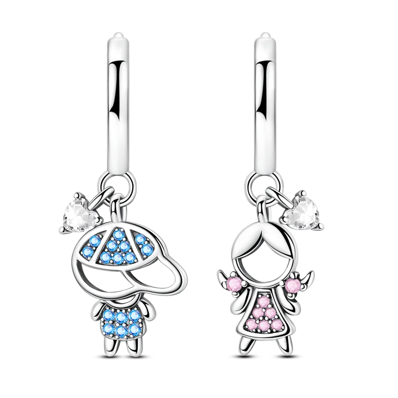 Brinco de argola 925 prata mulher brinco animal de estimação temático brincos pendientes lua estrela para mulher brinco original moda jóias presente