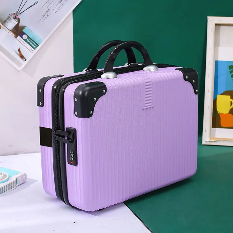 Mail Retro Small Suitcase Female Cosmetic Bag 14inch Small Suitcase Wedding Box Small Box Waterproof Tattoo Beautician E669