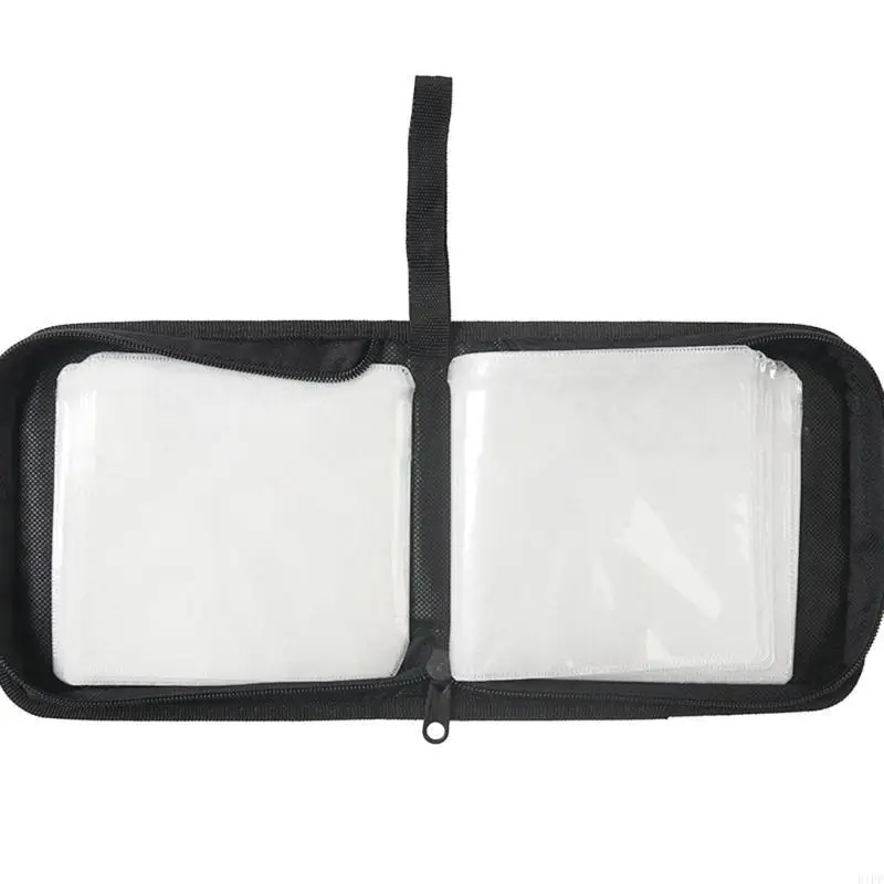E1PF 40Pcs DVD Discs Handbag DVD Storage Case- DVD Bag AntiScratch