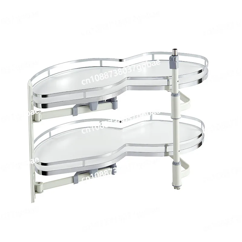 

Corner Basket Kitchen Cabinet Rotary Rack Built-in Storage Multi-layer Corner Basket
