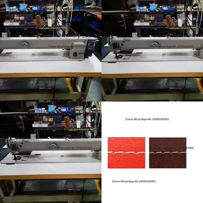 CP-4420L-56/85 Automatic Double Needles Long Arm Leather Sofa Flatbed Lockstitch Industrial Sewing Machine