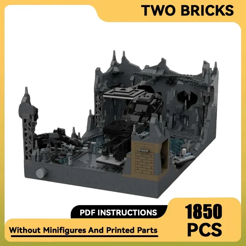 

Hero Movie Model Moc Building Bricks Dark Knight Bat Cave Technology Modular Blocks Gifts Christmas Toys DIY Sets Assembly