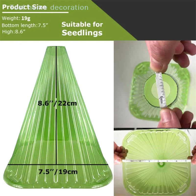 Plant Bell Cover 5Pcs Reusable Anti-frost Greenhouse Plants Light Translucent Transparent Garden Clothes Yard Supplies
