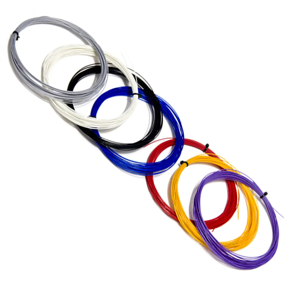 

High Elastic Durable Badminton Racket String Racquet Replacement Lines 0.69mm Random Color (Line 65)