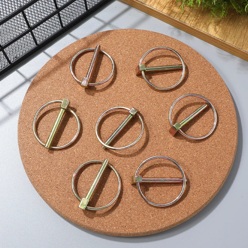 12pcs Heavy Duty Lynch Pin Set 3/16 Inch Wear Resistant Locking Pins For Tractors Trailers Trucks Mower Trolley Farm Equipment