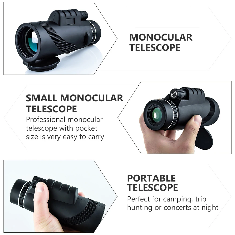 

40 Spotting Telescope Pocket Bird Watching for Phone Eco-friendly Rubber High Definition Camping Travel