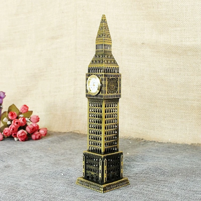 Metal Architecture Figurine World Famous Landmark Building Souvenir Statue Home Office Desktop Decor Christmas Gift