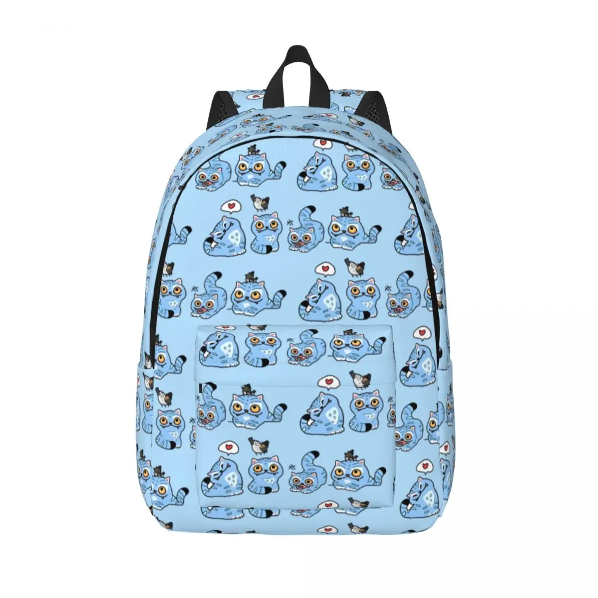 

Derpy Tiger Cat Teenage Backpack Outdoor High School Work Huntrix Kpop Demon Hunters Daypack for Men Women Laptop Shoulder Bag