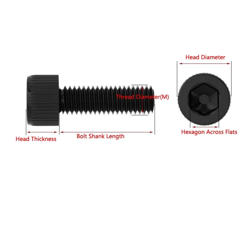أسود/أبيض النايلون البلاستيك عرافة المقبس اسطوانة رئيس معزول الترباس/المسمار/مقبس غطاء ألين رئيس الترباس المسمار M3 M4 M5 M6 M8 #2