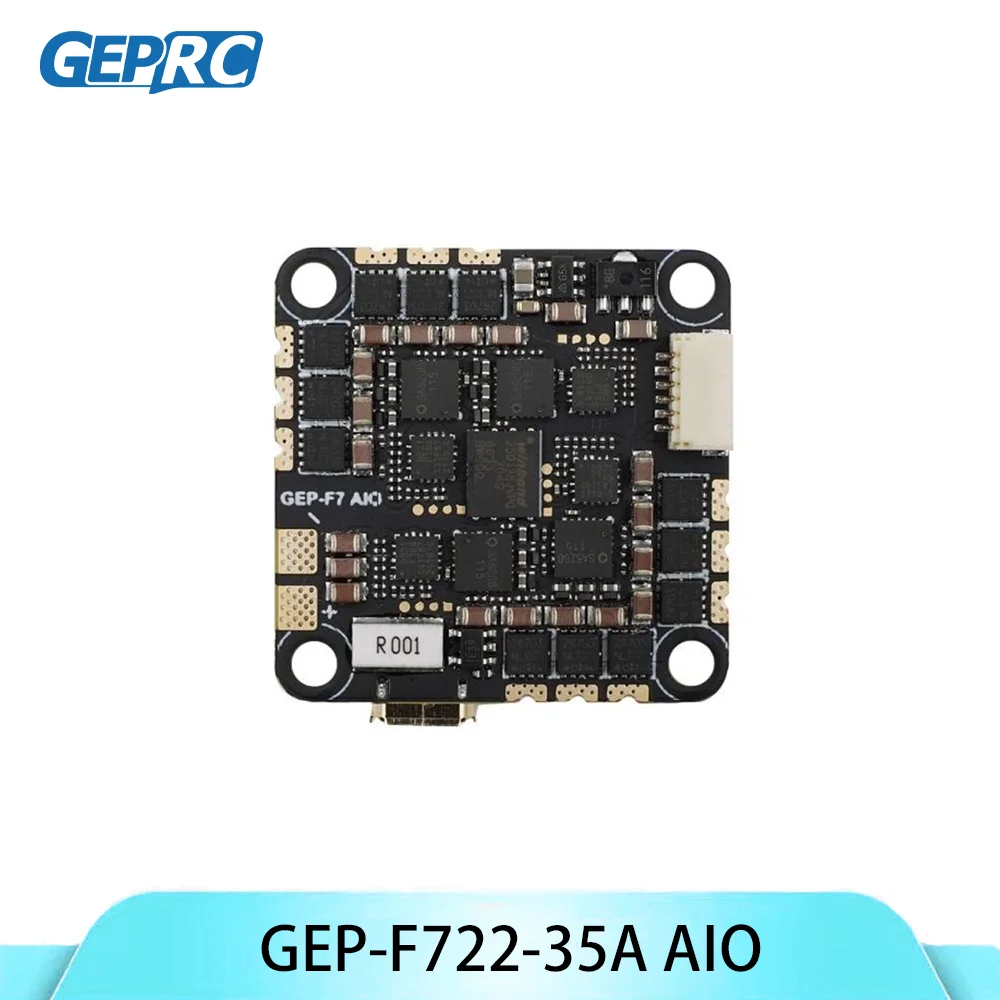 GEPRC GEP-F722-35A AIO F7 FC 35A 2-6S 8 bits BLS ESC 26,5mm/M2 RC FPV accesorios de cuadricóptero