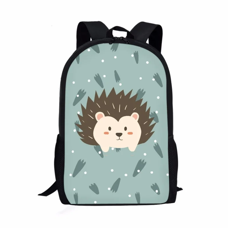 Cartoon Igel Muster Druck Studenten Schult asche Rucksack Kinder Schuljungen Mädchen Kinder Teenager Buch Tasche Reisetasche