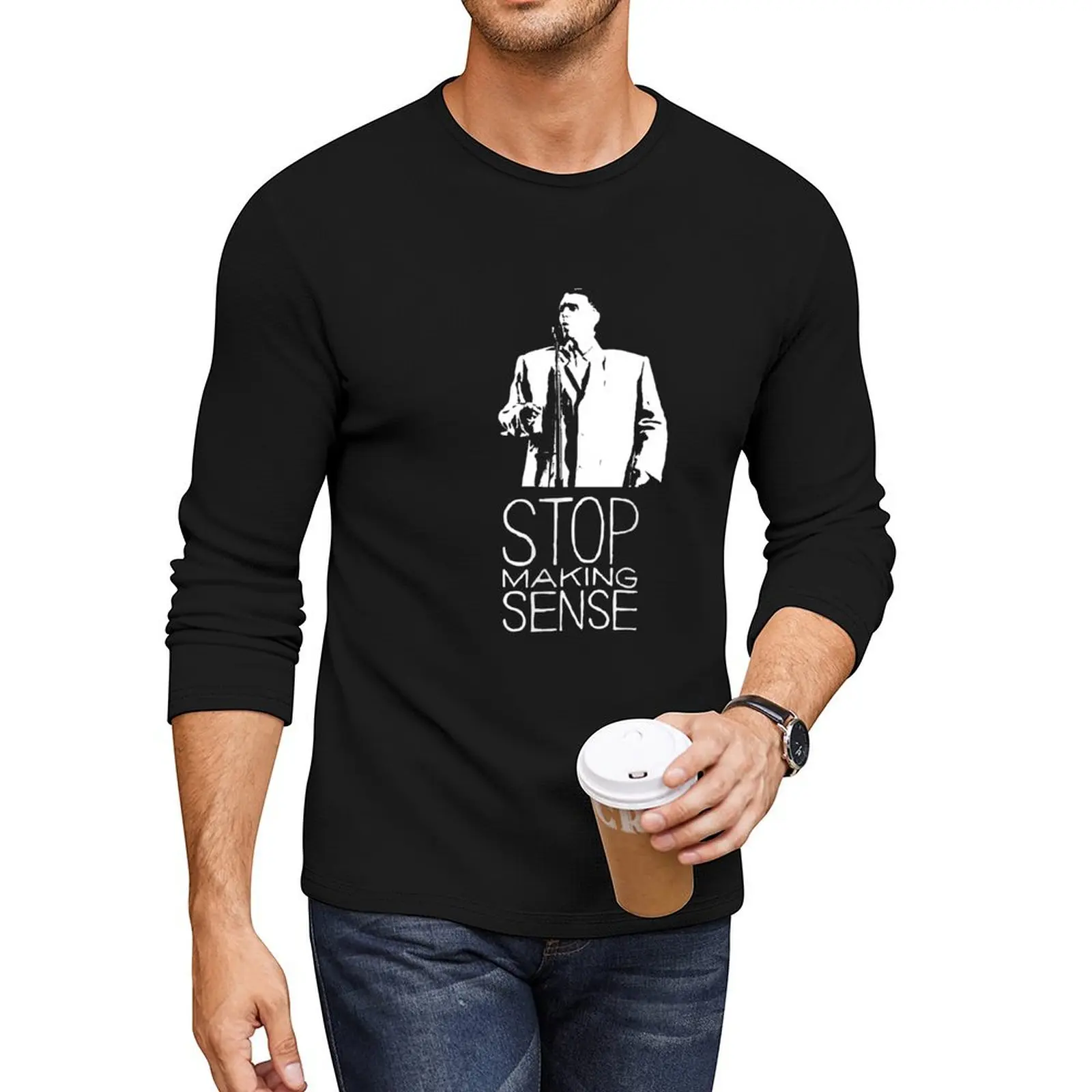 STOP MAKING SENSE best merch Long T-Shirt man clothes quick drying t-shirt vintage clothes Aesthetic clothing T-shirt men