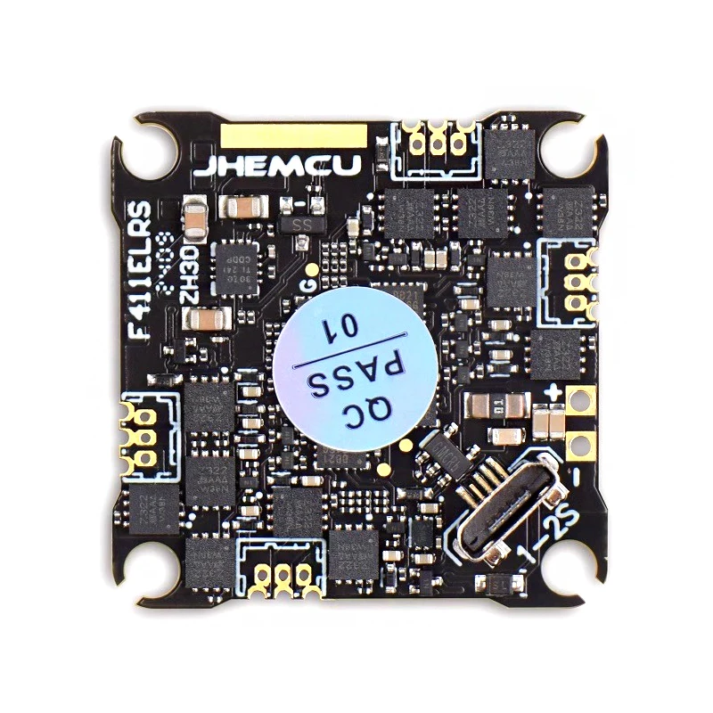 

JHEMCU F411ELRS 1-2S FPV Crossover AIO Flight Control ELRS 12A ESC HD Sky Terminal