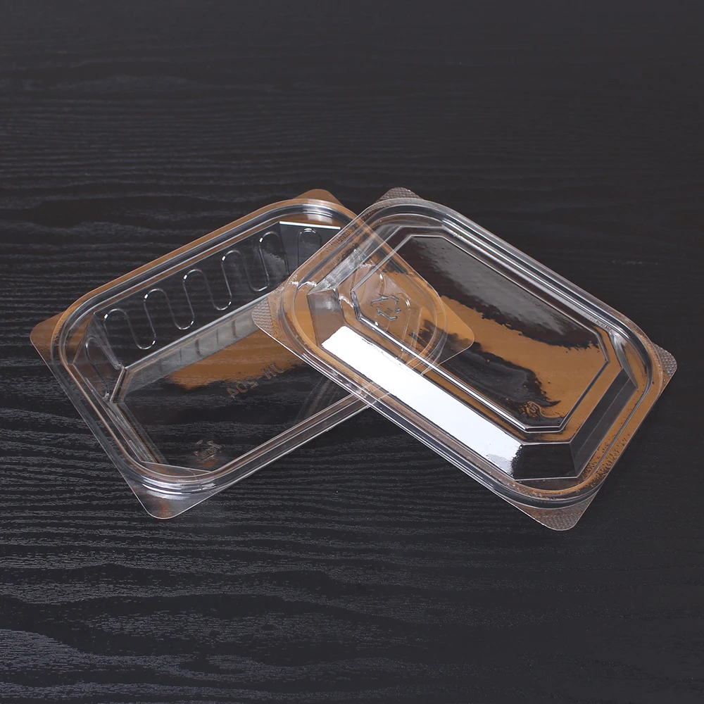 Disposable salad container JH 204 transparent 50 sets-small minute disposable packaging delivery side dish container