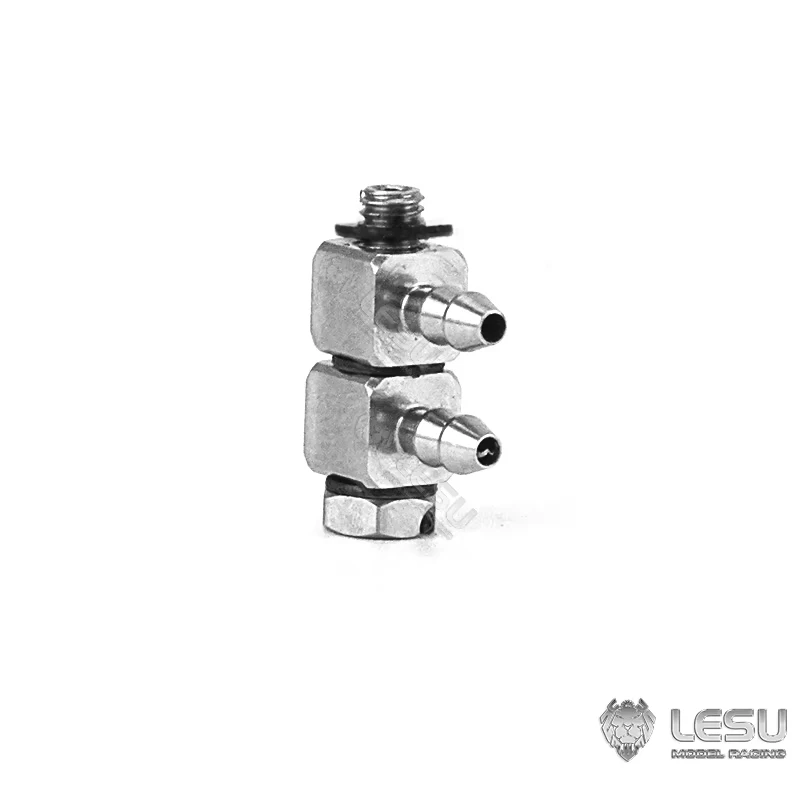 Stainless Steel Precision M3 Thread Bent Hydraulic Nozzle for RC Hydraulic Model Modification, Nylon Tubing Connector Fitting