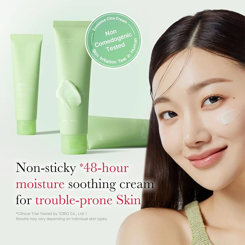Korean Acne Tea Tree Centella Cream Powerful For Sensitive Skin Reduce Redness Breakouts Low-irritating Moisturizing Daily Care