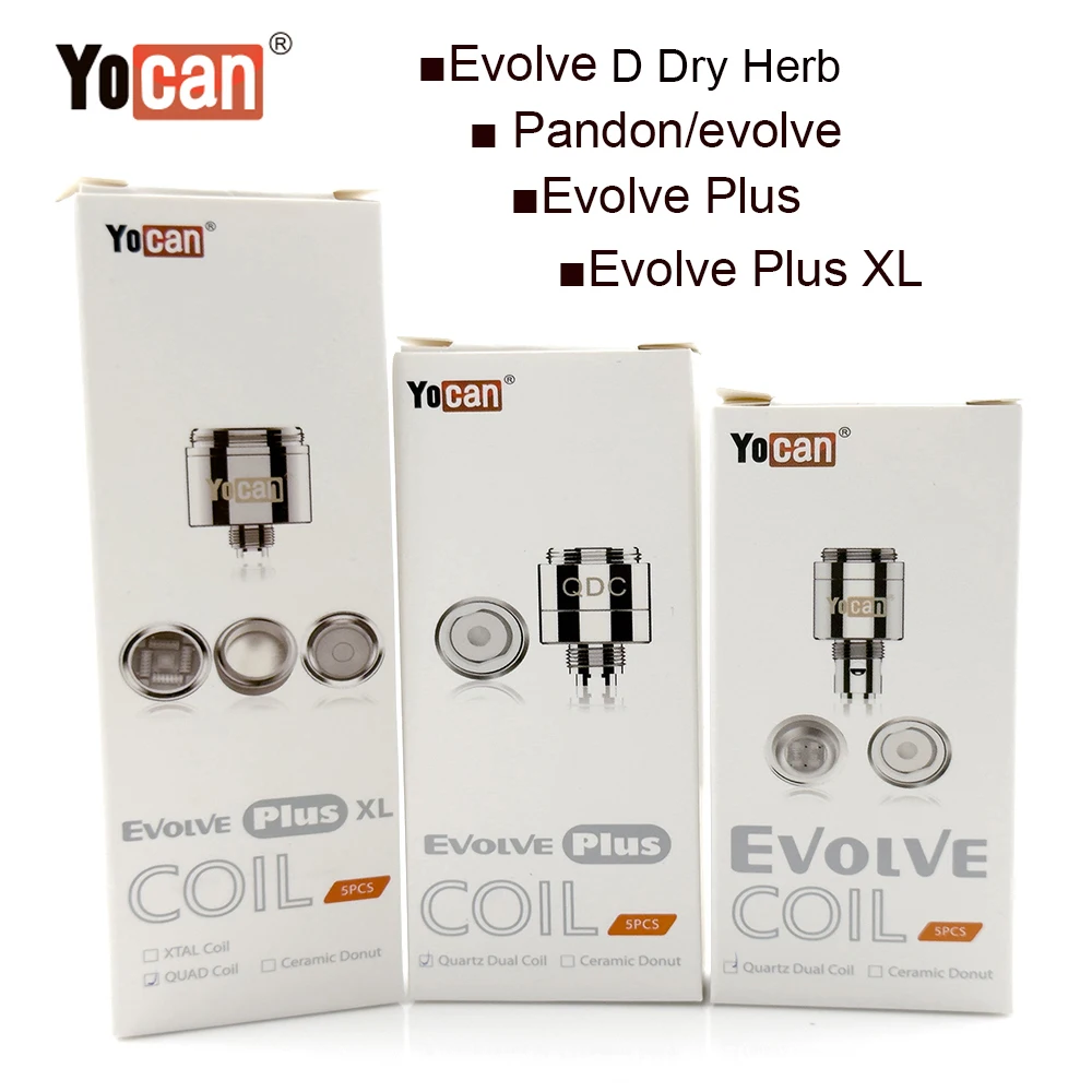 

Оригинальная катушка Yocan Evolve Plus XL, новая версия, кварцевый Штатив для Yocan D Padon Evolve XL, набор восковых ручек, аксессуары