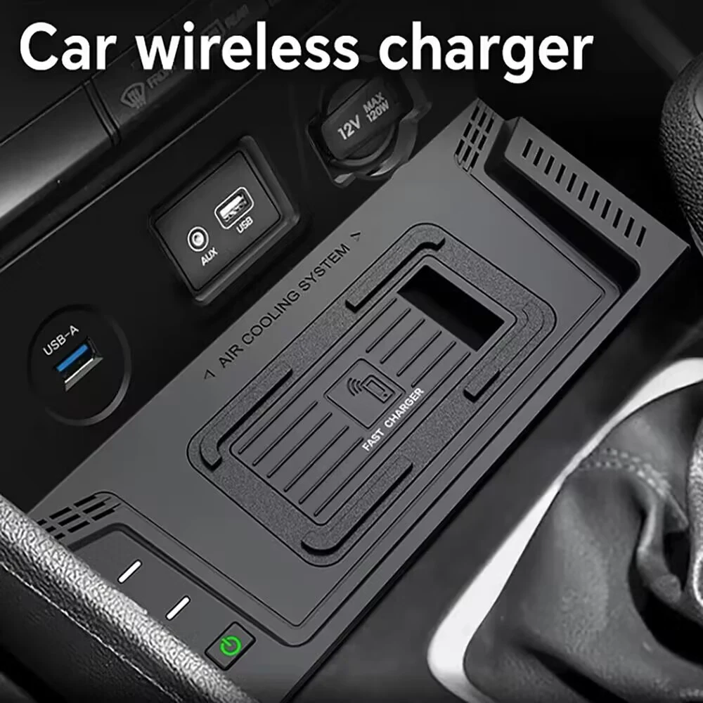 Fast wireless charging pad For Hyundai Tucson 2015-2018 phone charger mount mobile holder usb port quick charge accessories