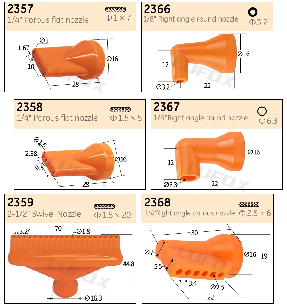 Gute Qualität G1/4 "Einstellbare Kühlmittel Schlauch POM Kunststoff Kühlrohr Runde Flache Poröse Flache Düse mit Schalter Ventil PT NPT1/8 – Detail 5