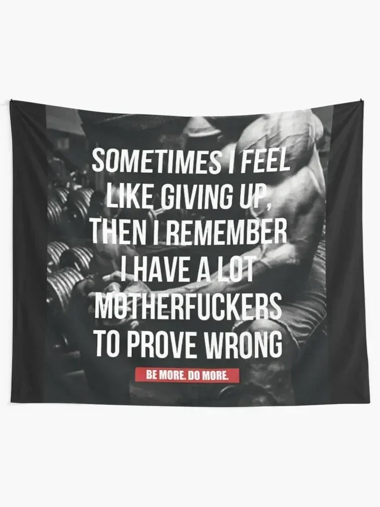 Bodybuilding Inspirational Workout Quote Tapestry Decoration Room Custom Room Aesthetic Tapestry