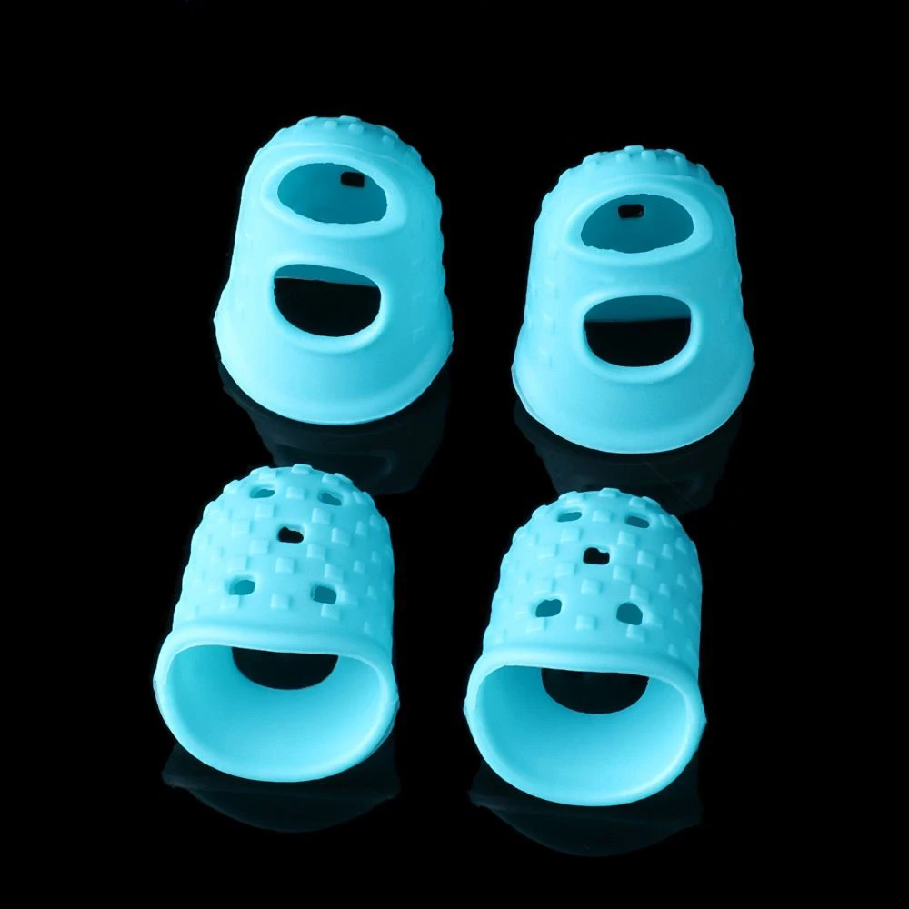 Набор-из-4-шт-6-цветов-противоскользящих-накладок-на-пальцы-для-укулеле-и-гитар-аксессуары-для-защиты-кончиков-пальцев