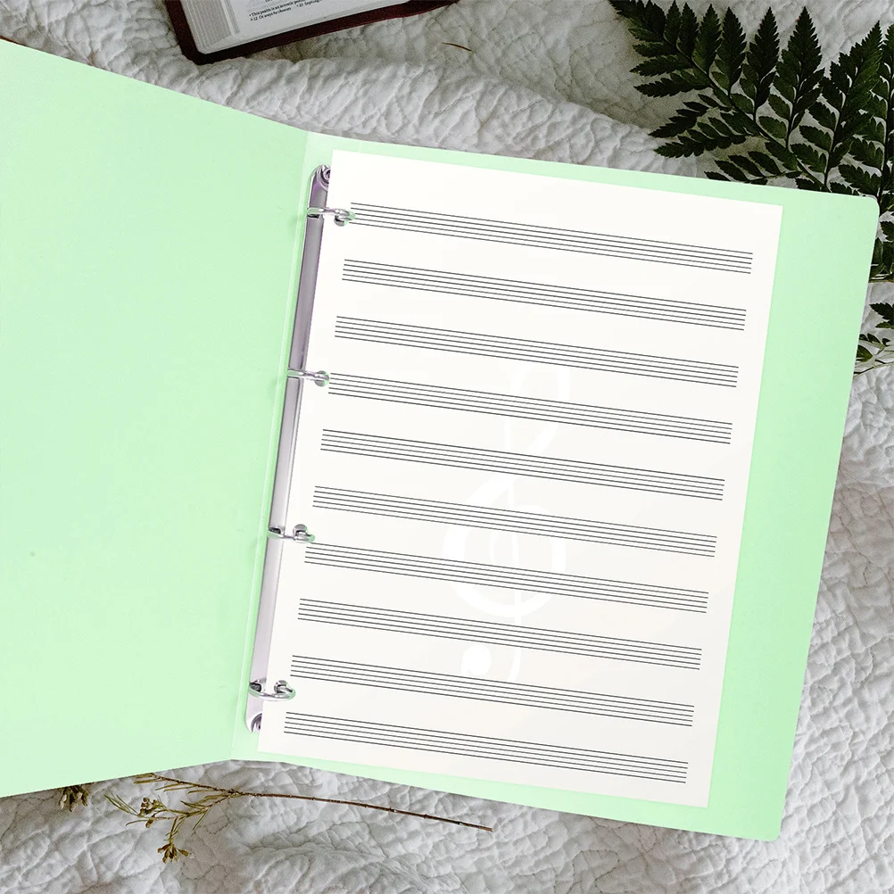 3pcs Punch Hole Loose Leaf Folder Portable A4 File Organizer For Office School Home Document Storage Sheet Protector Binder
