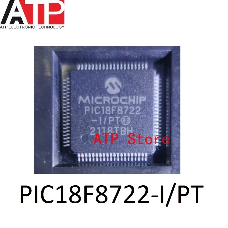 

1 Piece New Original PIC18F8722-I/PT PIC18F8722 QFP-80 Chip IC MCU 8BIT 128KB FLASH 80TQFP
