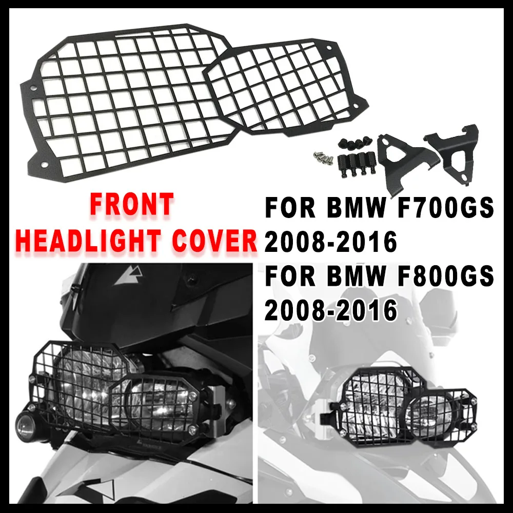 

For BMW F700GS F800GS ADV 2008-2016 F650GS 2008 -2016 F650 0700 800 GSMoto Front Headlight Guard Cover Protector Light Lamp Fits