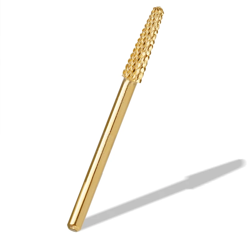 Embout de nettoyage de cuticules en carbure de grain moyen, petit cône propre de 3/32 pouces pour perceuses à ongles électriques, outil de manucure professionnel pour ongles Sa