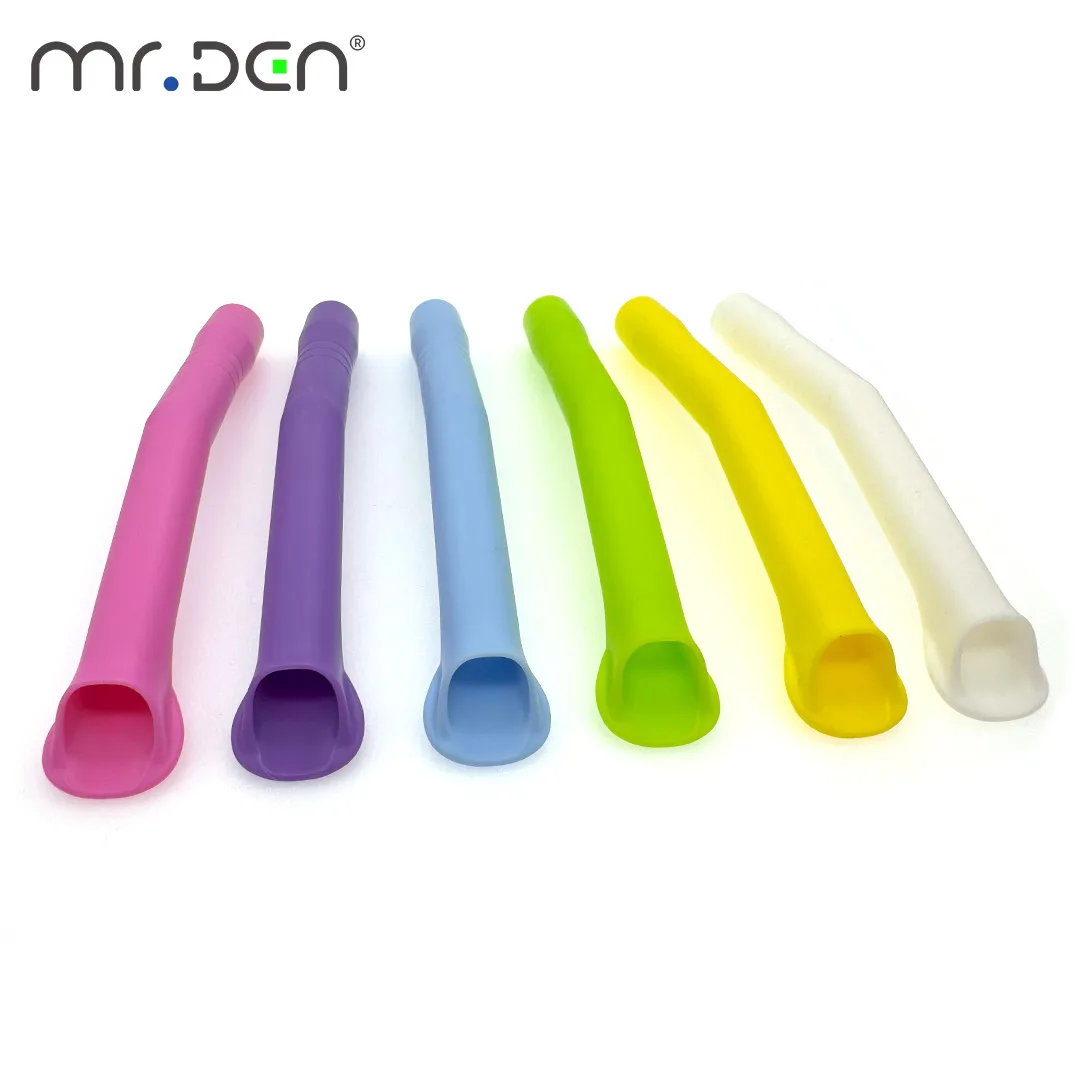10Pcs Sterilizable Dental HVE Suction Tips - Duckbill Surgical Saliva Ejector Set High-Performance Oral Care Tools for Hospital