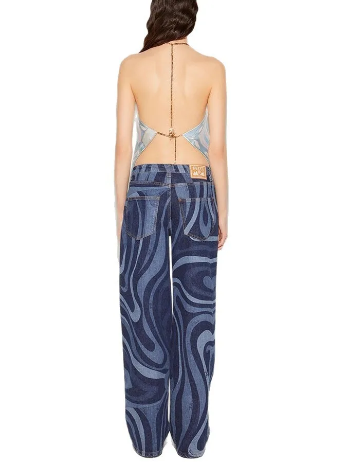 Printed Strapl Ne Hanging Women's Vest Casual Sle ort Length Hand-Painted Pattern No Brand A-Line Narrow oulder