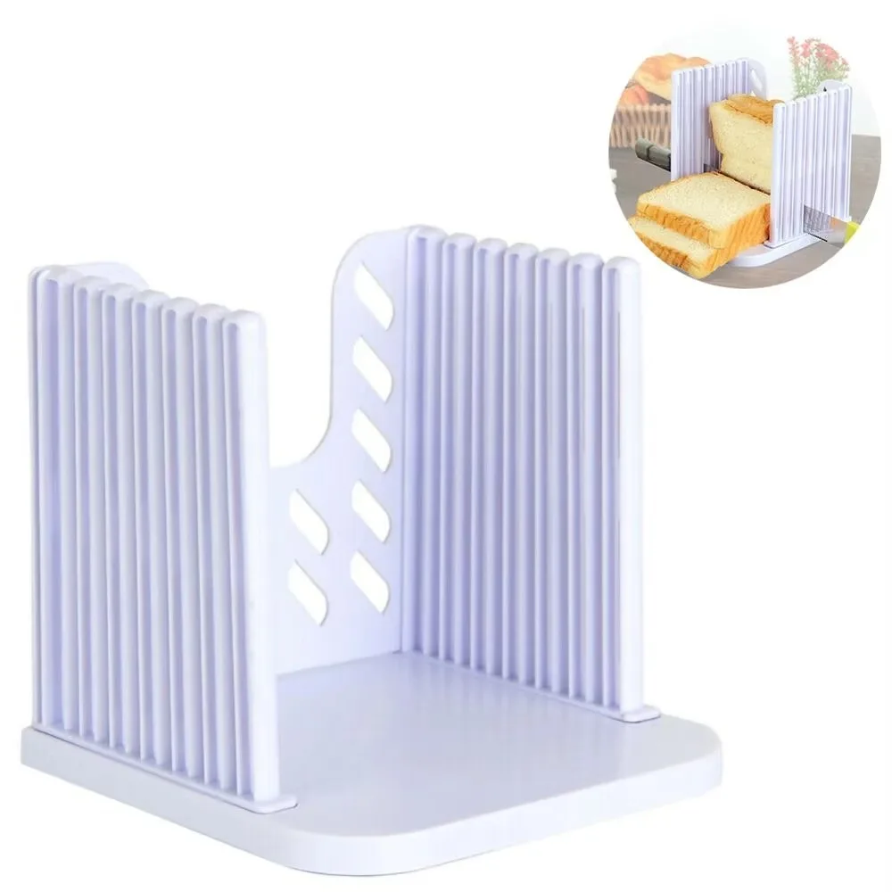 

Portable Toast Bread Slicer Stand Foldable Multifunctional Sandwich Cutter Mold Plastic Toast Loaf Slicing Machine
