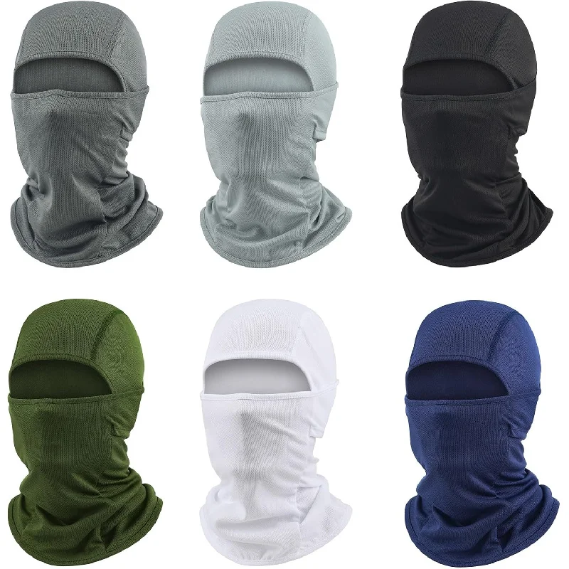 6 Piece Breathable Balaclava Ski Mask Set