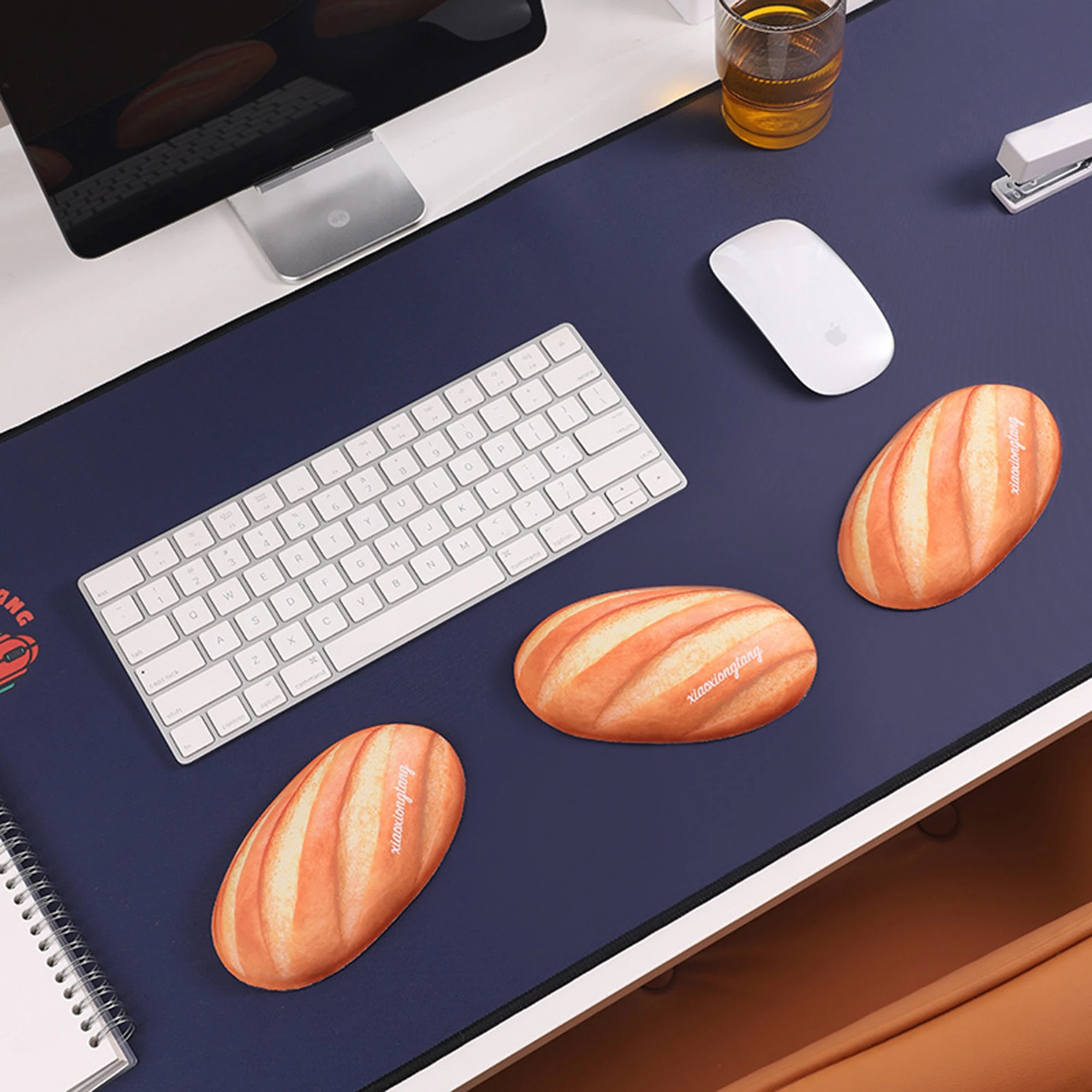 New Creative Bread Shape Silicone Wrist Rest, Ergonomic Comfort Wrist Support Pad for Office Home Gaming