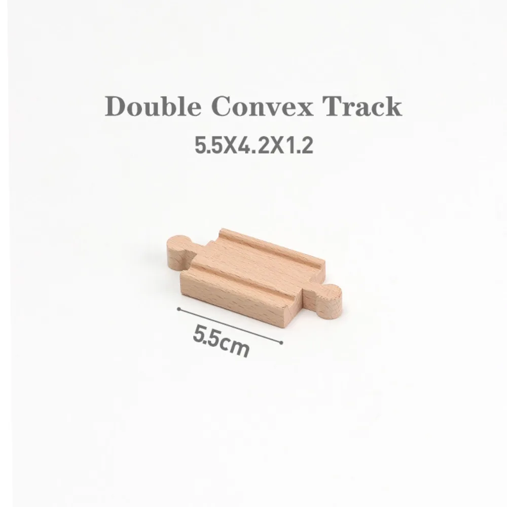 Educational Assemble Model Set Track Connector Toys Wooden Track Railway Toys Wooden Track Accessories Train Track Toys